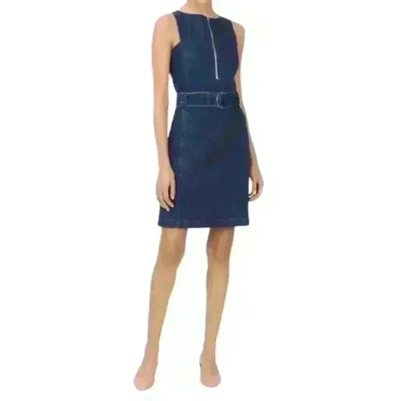 New with Tags! Club Manaco Lizel Denim Belted Mini Dress Size 00 - Picture 1 of 12